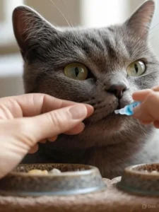 olho de um gato cego