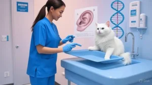 Gato Branco de Olhos Azuis