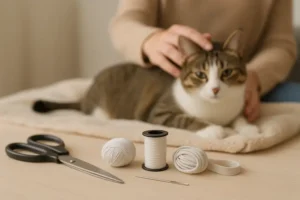 Como Fazer Roupa Pós-Operatório para Gato