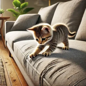 O que fazer para o gato não arranhar o sofá