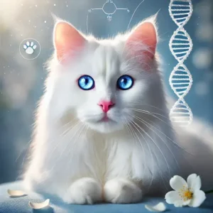 Gato Branco de Olhos Azuis
