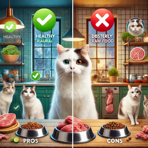Dieta de Gatos com Alimentos Crus