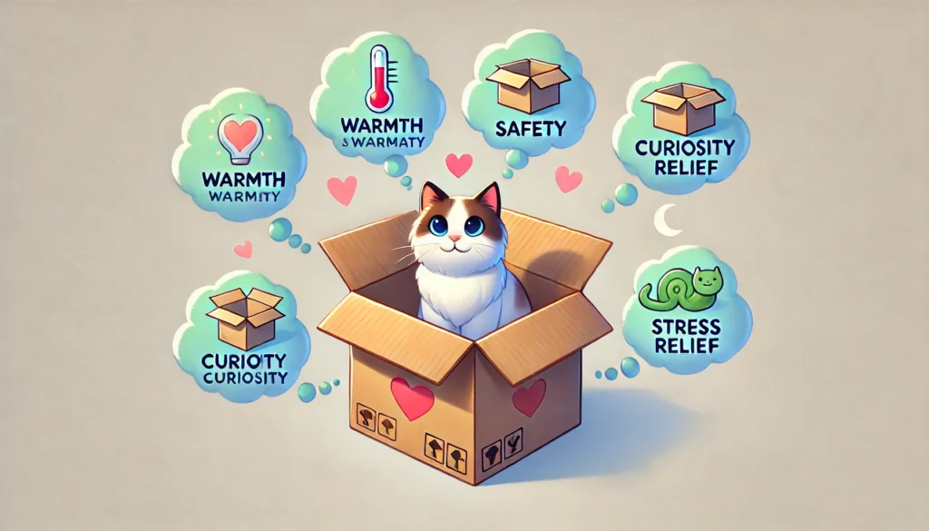 Por que os gatos adoram caixas