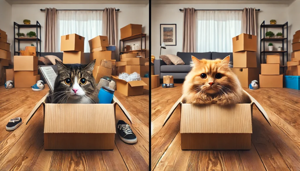 Por que os gatos adoram caixas