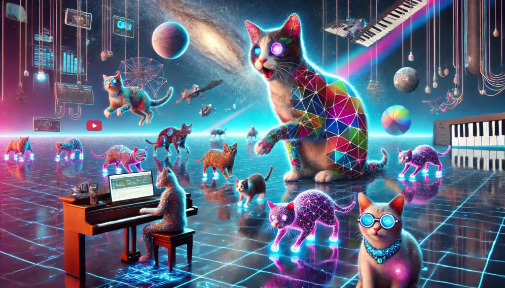Vídeos de Gatos Gerados por IA