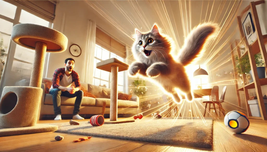 zoomies felinos