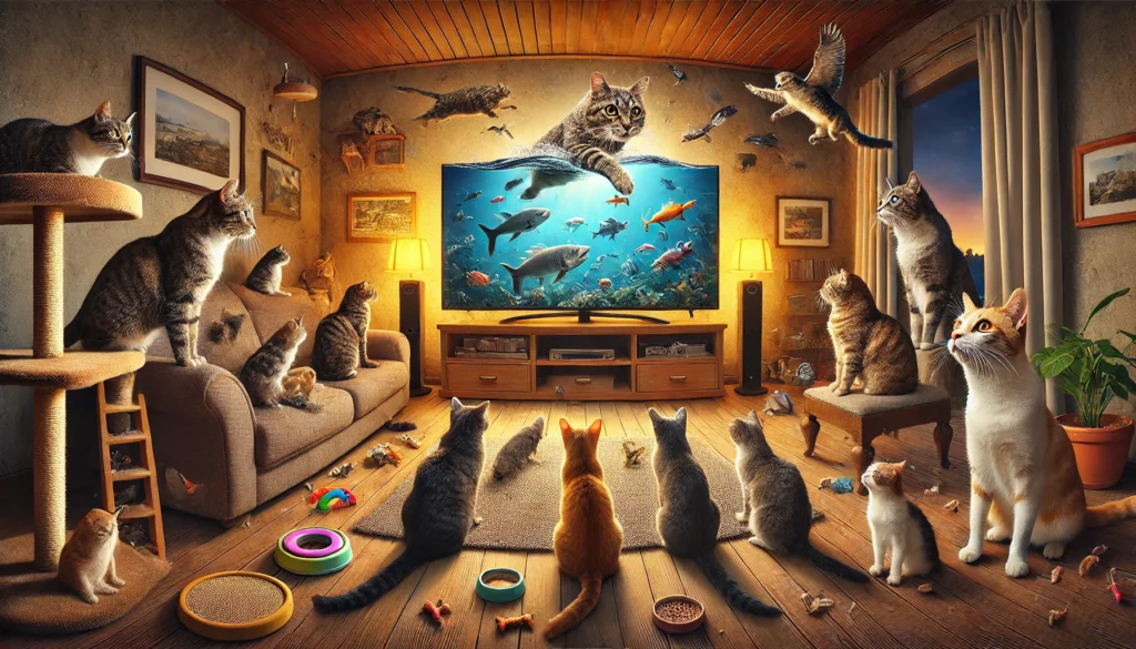 Por que os gatos assistem TV e vídeos? 