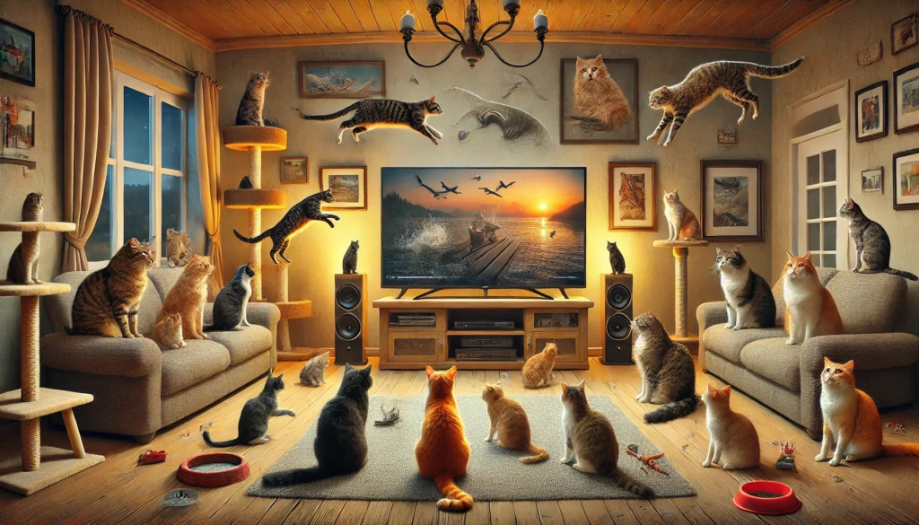 Por que os gatos assistem TV e vídeos? 