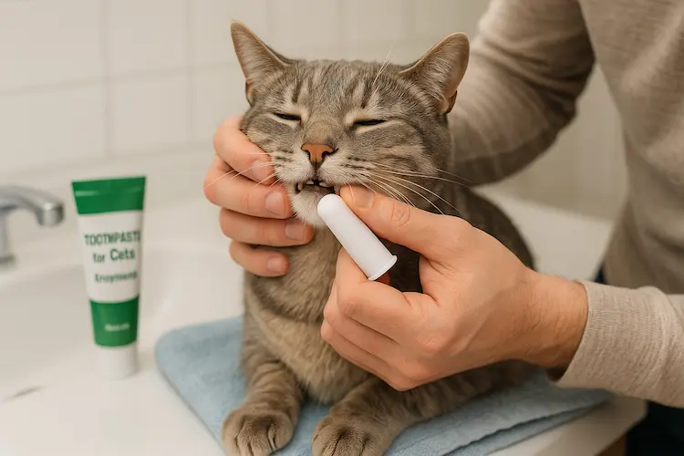 Como Escovar os Dentes de um Gato