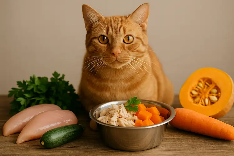 Alimentação natural para gatos