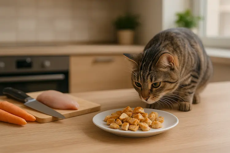 Como Fazer Petisco de Frango para Gato de Forma Simples e Saudável