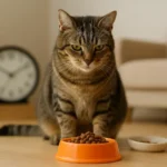 Qual o melhor horário para alimentar o gato