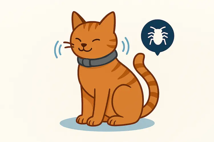 Coleira Antipulgas para Gatos.