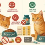 Gato pode comer ração de cachorro? Descubra aqui!