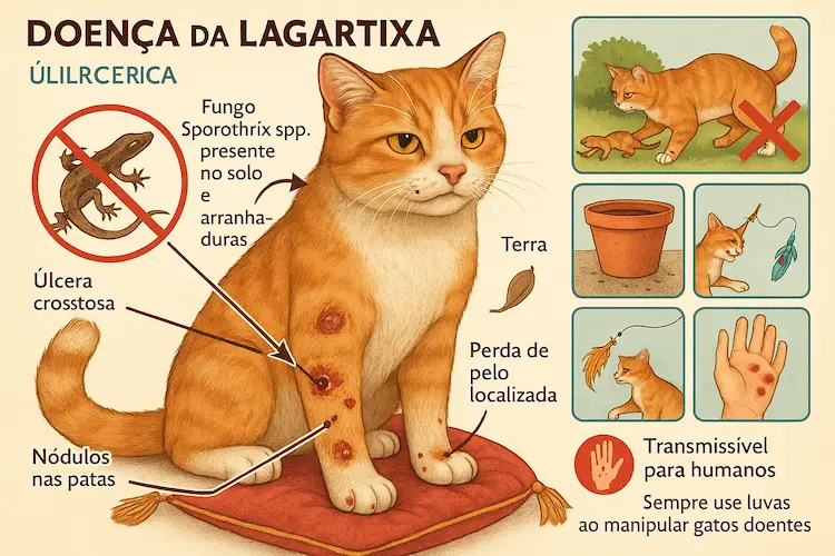 Doença da Lagartixa em Gatos