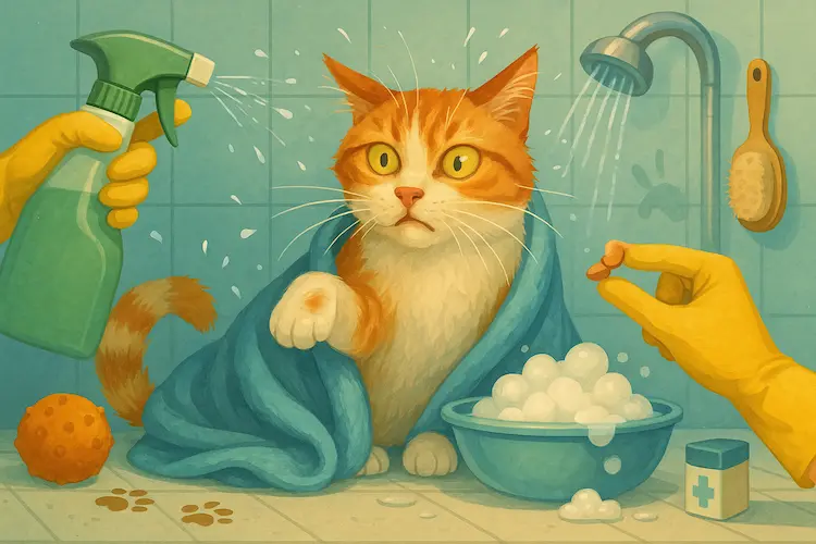Como dar banho em gato que não gosta de água