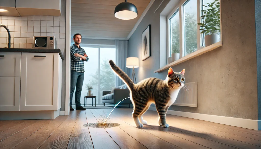 gatos marcam território