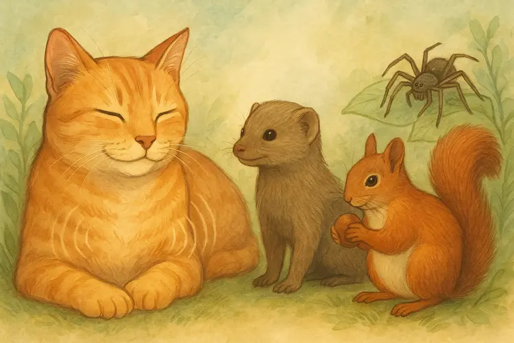 Os gatos são os únicos animais que ronronam