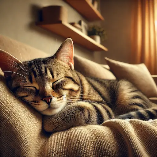 os gatos preferem dormir do lado esquerdo