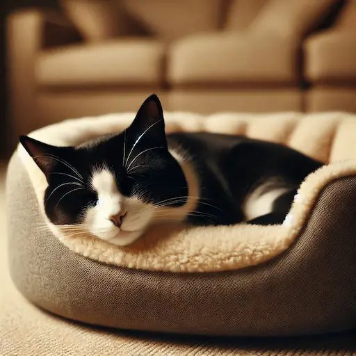 os gatos preferem dormir do lado esquerdo