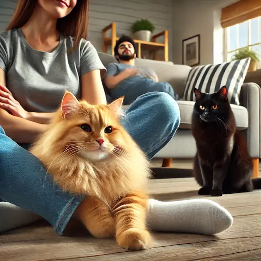 Gatos sentem ciúmes