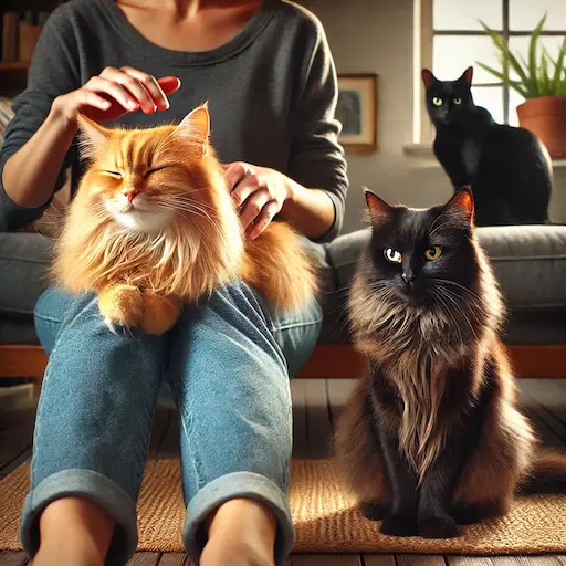 Gatos sentem ciúmes