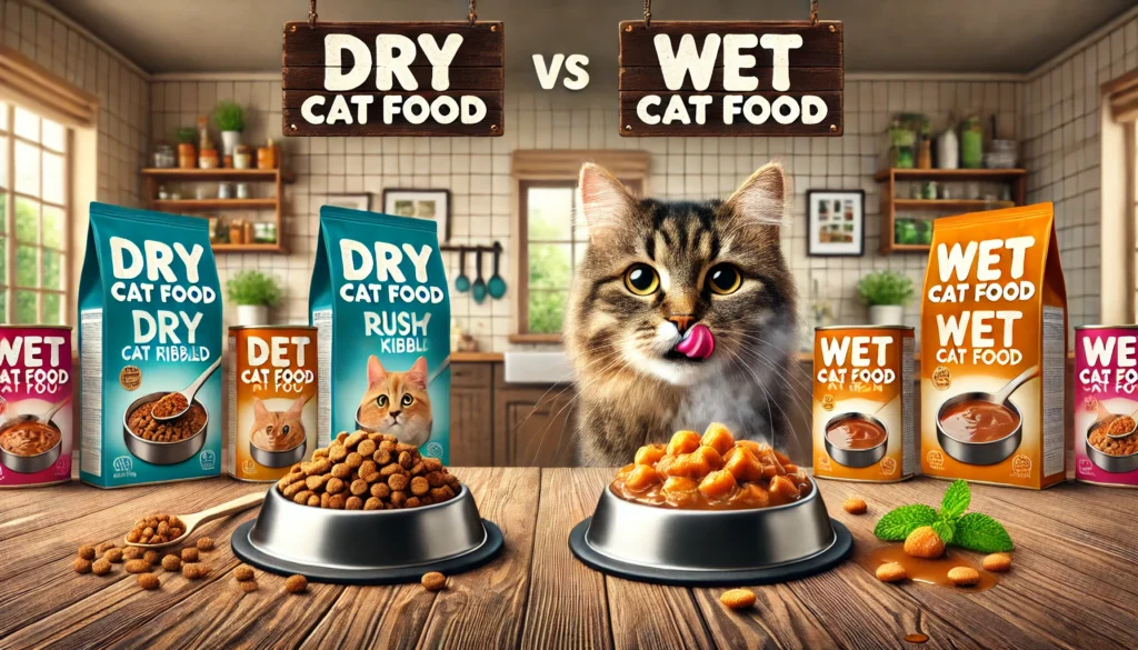 Ração seca ou úmida para gatos