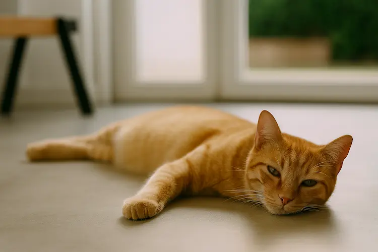 Por que gatos gostam de deitar no chão frio