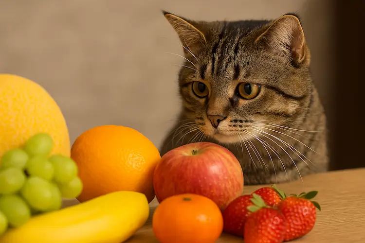 Gato pode comer frutas
