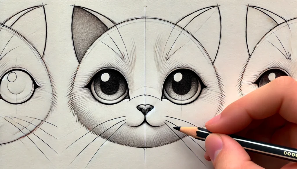 Como Desenhar um Gato Fofo
