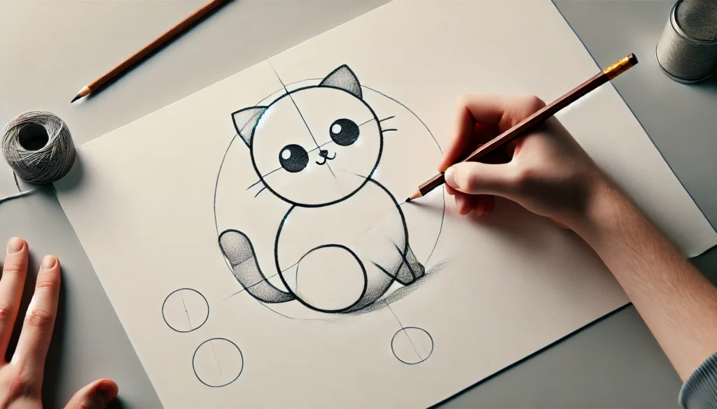 Como Desenhar um Gato Fofo