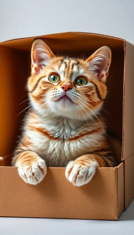 Por que os gatos adoram caixas