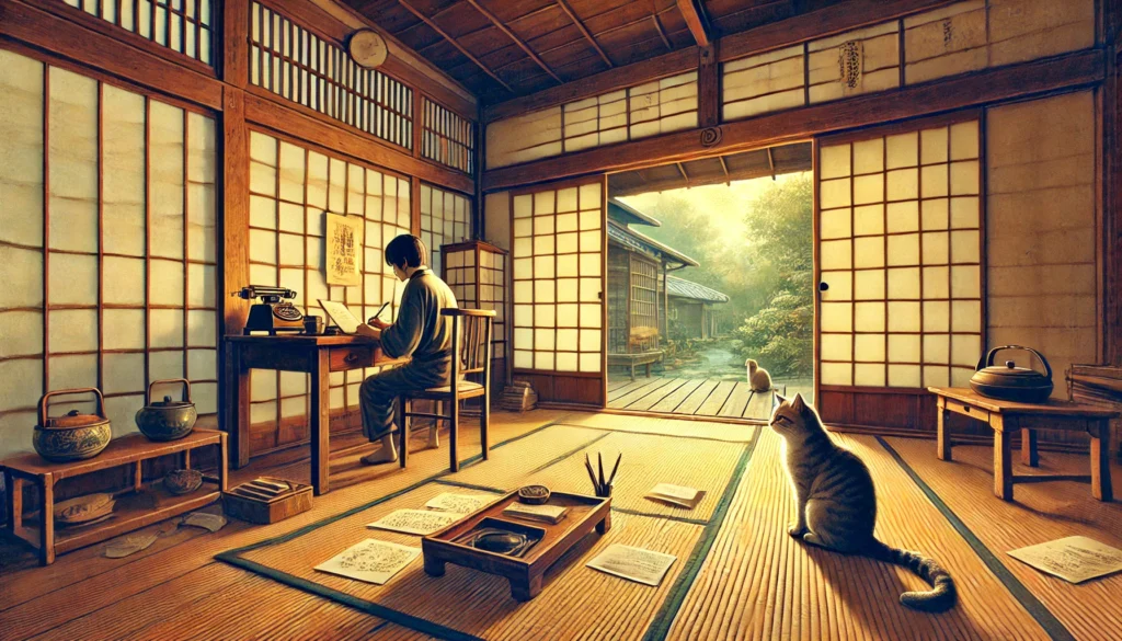 Jirō Osaragi e os Gatos