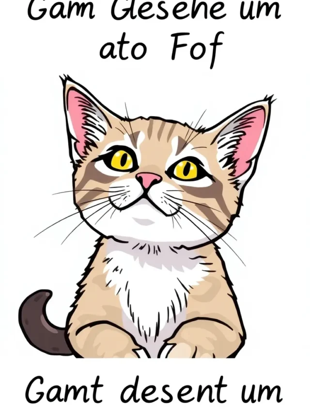 Como Desenhar um Gato Fofo: Passo a Passo Simples e Encantador