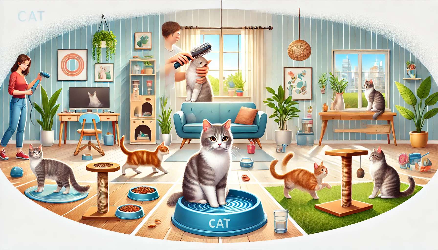 cuidados e bem-estar dos gatos