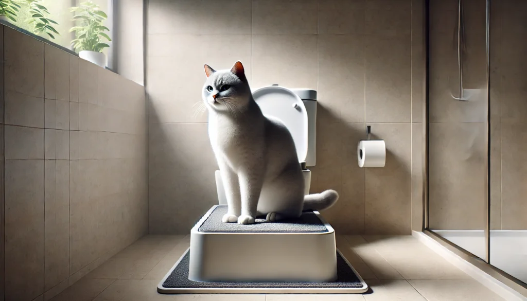 Gatos no vaso sanitário