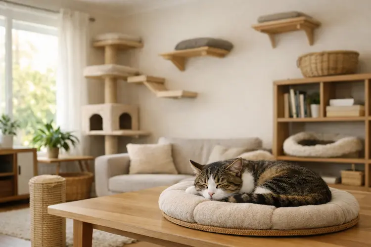 Enriquecimento ambiental para gatos