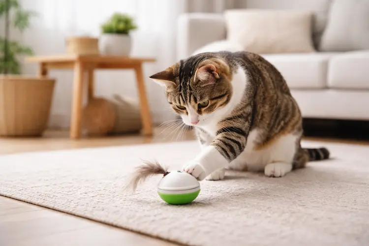 Brinquedos interativos para gatos