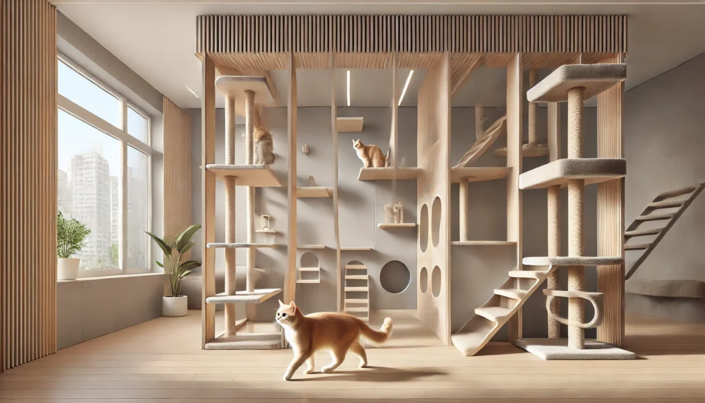 Enriquecimento ambiental para gatos
