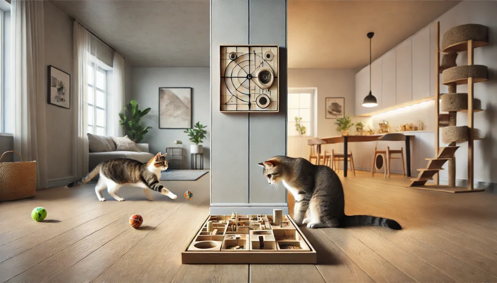 Brinquedos interativos para gatos